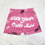 plus size 5 colors letter printing summer new fashion hot shorts_Pink_Red_Dark Blue_Rose Red_Magenta