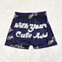 plus size 5 colors letter printing summer new fashion hot shorts_Pink_Red_Dark Blue