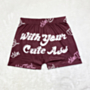 plus size 5 colors letter printing summer new fashion hot shorts_Pink_Red_Dark Blue_Rose Red