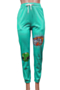 six colors plus size pattern printing laced new style loose casual pants_White_Yellow_Red_Gray_Green