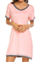 plus size cozy night dress_Pink