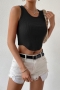 exquisite 7 colors stretch knitted slim all-match vest_Black