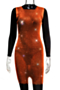 summer solid color new stylish 3 colors hollow out rhinestone mini dress_Light Green_Magenta_Orange