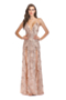 summer 4 colors sling deep v-neck mesh sequin embroidered sexy high split evening maxi gown_Black_White_Red_Beige