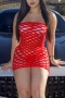 summer new stylish 5 colors stretch solid color cutout tube design bodycon sexy mini dress(without lining)_Black_White_Red