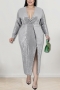 xl-5xl plus size autumn new 6 colors stretch sequin deep-v-neck split stylish maxi dress_Black_Red_Blue_Pink_Silver