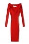 autumn new 6 colors slight stretch backless hollow out sexy bodycon knitted high quality midi dress_Black_Light Green_Red