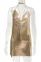 xs-l non-stretch 3 colors sequins rhinestone slit sexy hot mini dress_Black_Gold