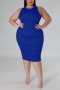 l-4xl plus size sexy slight stretch 5 colors orange slim sleeveless midi dress_Black_Red_Orange_Blue
