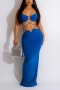 sexy plus size slight stretch iron ring sling hollow backless slit maxi dress_Black_White_Red_Yellow_Sea Blue