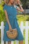 casual plus-size non-stretch polka dots with belt pleated midi dress_Black_Pink_Rose Red_Yellow_Aqua Green_Green_Blue