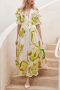 sexy plus-size slight stretch flower batch printing midi dress_White_Magenta_Green_Blue_Khaki 