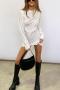 sexy slight stretch 7 colors solid color crew neck hollow slim mini dress_Black_White