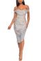 sexy plus size slight stretch 14 colors sequin decor off shoulder midi dress_Black_Gray_Pink_Red_Rose Red_Magenta_Light Green_Dark Green_Sky Blue_Blue_Dark Blue_Purple_Gold_Silver