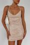 sexy slight stretch solid color 6-colors sling backless sequins slim mini dress_Black_Pink_Magenta_Dark Green_Beige