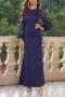 elegant slight stretch sequins tassel zip-up mermaid hem maxi dress_Black_Red_Dark Green_Dark Blue