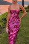 sexy slight stretch sequins sling slit with lined midi dress_Black_White_Pink_Magenta