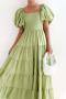 casual non-stretch 6 colors solid color off shoulder midi dress_Black_Pink_Light Green