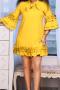 sexy plus size slight stretch 5 colors solid color lace-up mini dress_Black_White_Red_Yellow