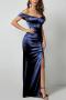 new stylish slight stretch padded 11-color satin one shoulder slit maxi dress_White_Red_Rose Red_Orange_Sky Blue_Dark Blue