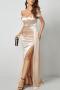 new stylish slight stretch padded 11-color satin one shoulder slit maxi dress_White_Red_Rose Red_Orange_Sky Blue_Dark Blue_Sea Blue_Purple_Brown_Gold_Champagne