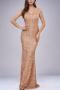 new plus-size slight stretch padded sequins with liner suspender maxi dress_Black_Pink_Red_Rose Red_Dark Blue_Champagne
