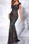 new plus-size slight stretch padded sequins with liner suspender maxi dress_Black_Pink_Red_Rose Red_Dark Blue