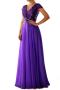 new elegant plus-size chiffon patchwork sequins v-neck maxi dress_Black_Red_Sky Blue_Dark Blue_Purple