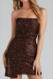 xs-l sexy slight stretch sequin decor tube design mini dress_Blue_Brown