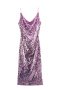 elegant non-stretch sequin decor sling maxi dress_Light Purple