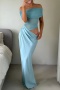 sexy stretch see through mesh stitching hollow maxi dress(new added colors)_Black_White_Pink_Yellow_Sky Blue