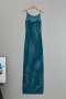 sexy slight stretch solid color sling slim fit knitted hollow maxi dress_Black_Pink_Orange_Light Green_Dark Blue