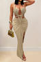 sexy plus size stretch braided rope slit backless maxi dress new add color_White_Orange_Green_Blue_Khaki