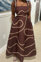casual plus size non-stretch sling line print with pocket maxi dress_White_Pink_Reddish Brown
