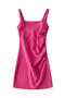 casual slight stretch 11 colors shirring solid color mini dress(size run small)_Black_White_Pink_Red_Magenta