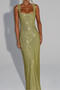 elegant slight stretch 7-colors solid color slim rhinestone backless maxi dress_Black_Pink_Red_Green