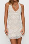stylish slight stretch halter neck backless slim lace mini dress_Black_White
