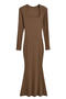 casual slight stretch square neck solid color maxi dress(size run small)_Black_Gray_Dark Gray_Pink_Yellow_Blue_Purple_Khaki _Brown