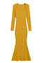 casual slight stretch square neck solid color maxi dress(size run small)_Black_Gray_Dark Gray_Pink_Yellow