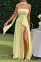 xs-xl stylish stretch 9 colors tube design high slit maxi dress with ribbon_Black_White_Pink_Red_Rose Red_Yellow