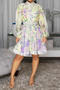 casual plus size non-stretch batch printing midi dress with base lining & belt_Light Pink_Sky Blue_Multicolor