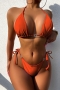 padded 7 colors halter-neck tied rhinestone heart shaped ring sexy bikini sets_Black_White_Purple_Red_Sky Blue_Blue_Orange
