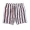 beach plus size non-stretch 5 colors stripe printing pocket quick dry shorts_White_Pink_Red