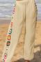 stylish 5 colors hollow crochet stitching beach pants cover-up_Black_White_Magenta_Blue_Beige