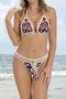 sexy 3 colors crochet unpadded halter-neck triangle bikini set_Green_Blue_Multicolor