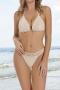 sexy 10 colors orange cut out crochet unpadded halter-neck triangle bikini set_Black_White_Pink_Red_Magenta_Orange_Sky Blue_Blue_Purple_Beige