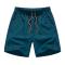 casual plus size non-stretch simple solid color loose quick-drying beach shorts_Black_Dark Gray_Orange_Forest Green_Dark Green