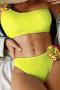 new stylish padded 10-color applique suspender tankini set_Black_White_Red_Magenta_Yellow