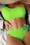 new stylish padded 10-color applique suspender tankini set_Black_White_Red_Magenta_Yellow_Orange_Light Green
