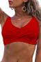 new stylish plus-size padded 12-color front twisted bikini tops_Black_White_Pink_Red